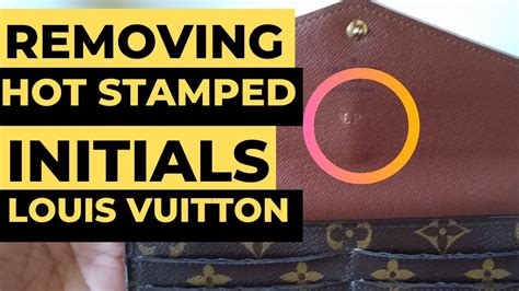 how to remove hot stamp on lv wallet|Louis Vuitton Wallet: How to Safely & Ea.